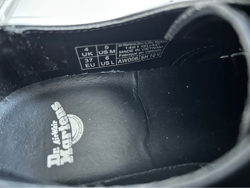 Dr.Martens ブラックレザー 厚底靴 
