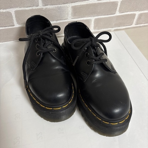 Dr.Martens ブラックレザー 厚底靴