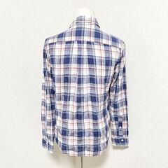 イエナ IENA 美品 長袖シャツ トップス チェック柄 紺 白 赤 綿混 38 M レディースの画像
