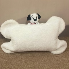 101匹わんちゃん　骨型クッション　膝掛けフリース