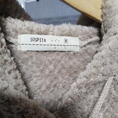SOSPITA　フード付きポンチョ　Lサイズ　ベージュの画像