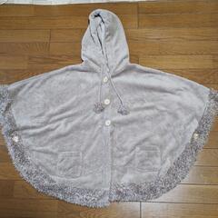 SOSPITA　フード付きポンチョ　Lサイズ　ベージュの画像