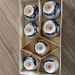 九谷焼　おちょこ　７点セットの画像