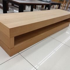 ★ジモティ割あり★  TV台 ライトブラウン H30×D38×W160 クリーニング済み HJ6051の画像
