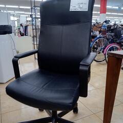 ★ジモティ割あり★  オフィスチェア 黒 H113×D68×W62 クリーニング済み OJ8431の画像