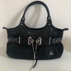M【中古品】kitamuraキタムラK2 黒 ハンドバッグ レデ...