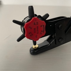 アイメディア・スピード穴あけパンチ【ベルト/皮/布/厚紙/書類】穴サイズ６種類の画像