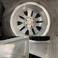 【YOKOHAMA iG50 PLUS 215/60R16】スタッドレス【HONDA Modulo モデューロ 16インチ 7J5HPCD114.3+55】20年製 バリ溝 ヴェゼル等　(KTI230)クレジットカード QRコード決済可能の画像