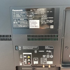 Panasonic パナソニック BluRayDVD内蔵テレビ 49V型 TH-49GR770   の画像