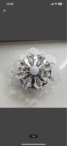 お花 ライト LED 天井照明器具 クリスタル ガラス 交換 埋め込み式 小型 天井ライト アクリル 吹き抜け 花型