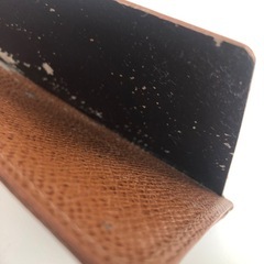 【中古品】renoma カードケース 定期入れ ブラウン レザー調 メンズ レディース の画像