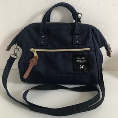 M【中古品】anello アネロ ショルダー ミニボストン ネイ...