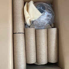 キャットタワー 突っ張り 木登りタワー 木製 キャットツリー スリムの画像