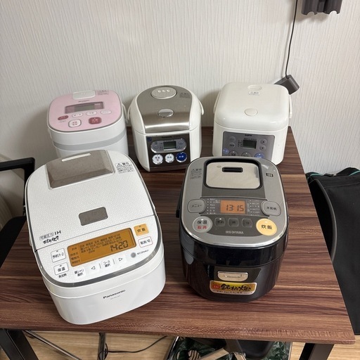 炊飯器五台　中古品