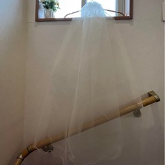 【✨美品✨】結婚式キラキラしたラメ入りベールの画像