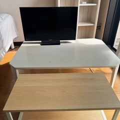 ソニーテレビとテレビ台、ニトリこたつテーブル