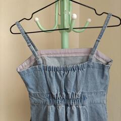 ウォッシュ加工ワンピース（新品/ジャンパースカート）の画像