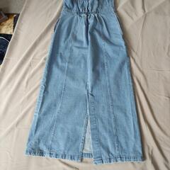 ウォッシュ加工ワンピース（新品/ジャンパースカート）の画像