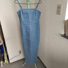 ウォッシュ加工ワンピース（新品/ジャンパースカート）