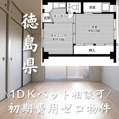 徳島県徳島市　初期費用ゼロ　家賃27000円　生活保護可