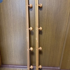 木製壁掛けフック　2本の画像