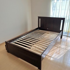 IKEA セミダブルベッドフレーム 引き出し付き