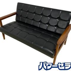 karimoku/カリモク60 Kチェア2シーター 二人掛け ブ...
