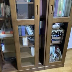無料★本棚　可動式　大容量　分割可能　ブラウンの画像