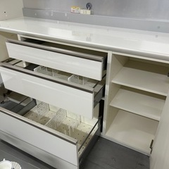 日本製/パモウナ 大容量キッチンボード