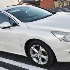 🌟美品🌟プジョー 508 セダン パールホワイト 白 車検有り スタッドレス付の画像
