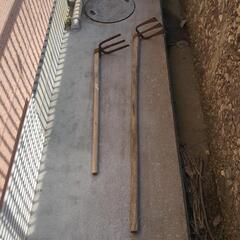 鍬(くわ)二本セット　バラ売り可能の画像