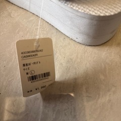 白　厚底サンダル　Lサイズの画像