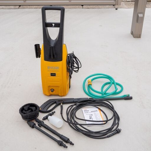 RYOBI (リョービ)  高圧洗浄機 AJP-1600 ターボノズルランス ガン 出圧8.8MPa 高圧ホース付 取扱説明書付