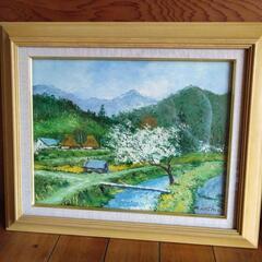 最終値下げ 絵画 油彩 油絵 風景画 横井保 作 上高地｜Yahoo