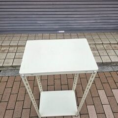 スチールラック　スチール製　2段　サイズ約45.5×30.5cm高さ91cm　ek-611ged2の画像