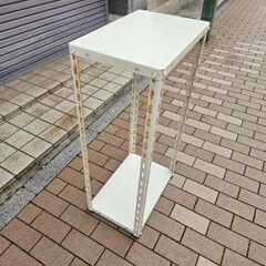 スチールラック　スチール製　2段　サイズ約45.5×30.5cm高さ91cm　ek-611ged2の画像