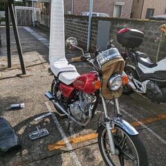 3段シート　gn125 cbxの画像