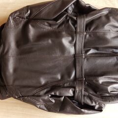3シーズン　ユニセックスレザージャケット　女性　L　男性　M『細身Yの画像