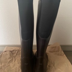 ブラウン 長靴 レインブーツ Sサイズ レディース 女性用の画像