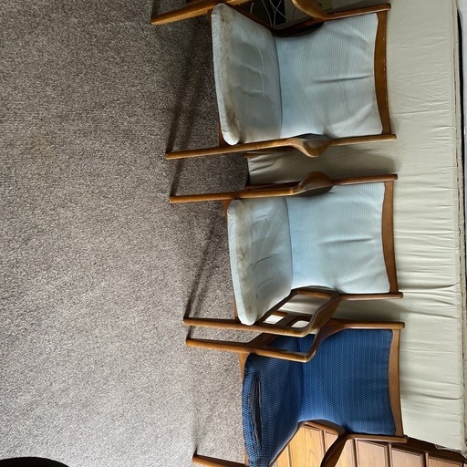 カリモクヴィンテージ　アームチェアー3脚