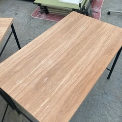 残り1点事務机 パソコンテーブル ワークデスク 100cm幅 ナチュラルカフェスタイル　検)事務机　オフィスチェア　ロッカー　ミーティングテーブル　応接ソファ 店舗 事務所 什器　美品多数　格安の画像