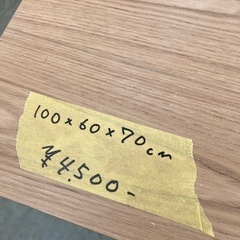 残り1点事務机 パソコンテーブル ワークデスク 100cm幅 ナチュラルカフェスタイル　検)事務机　オフィスチェア　ロッカー　ミーティングテーブル　応接ソファ 店舗 事務所 什器　美品多数　格安の画像