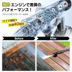 高圧洗浄機 コードレス 充電式 バッテリー式 洗車機 マキタ互換バッテリーの画像
