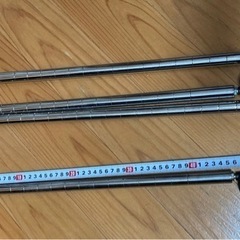 スチールラック脚4本キャスター付き
