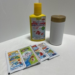 金魚　エサ　水リサイクル液セット