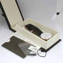動作品 Daniel Wellington クオーツ式腕時計 0510DW 2針 CLASSIC YORK ローズゴールド ユニセックス 札幌市 清田区 平岡の画像