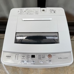 値下げ‼️洗濯機 AQUA 6k 2021年制 配送3000~その他多数出品中‼️の画像