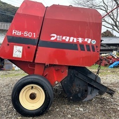 タカキタ　ロールベーラ 電動　リモコン　RB-501 トラクター　アタッチメント ロールベーラー　ミニ　小型　集草機 結束　牧草　ロール 梱包の画像