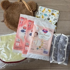 ベビーグッズ　詰め合わせ　新品　おむつ　新生児　ポーチ　オムツ替...