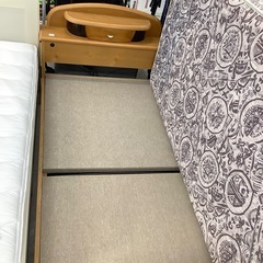シングルベッド 変色・ヤケ有 ナチュラル 【トレファク堺福田店】